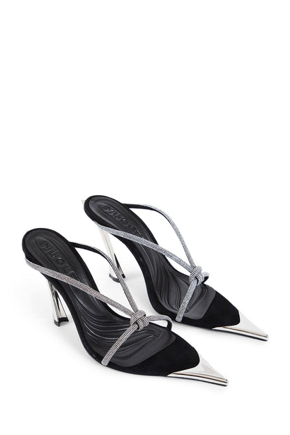 MUGLER WOMAN BLACK SANDALS & SLIDES