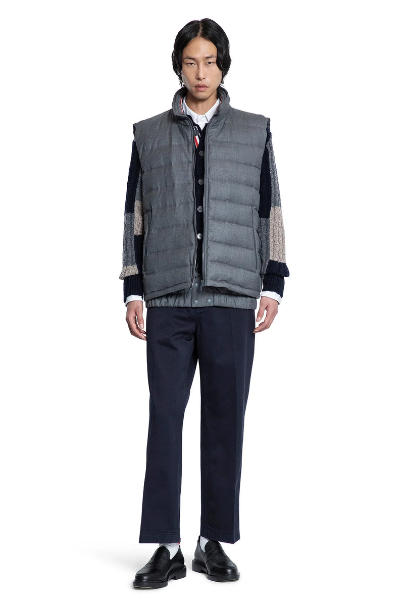Down Filled Super 120's Twill Ski Vest - Antonioli.eu
