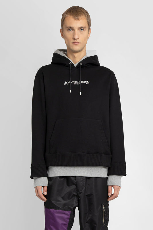 MASTERMIND WORLD MAN BLACK SWEATSHIRTS