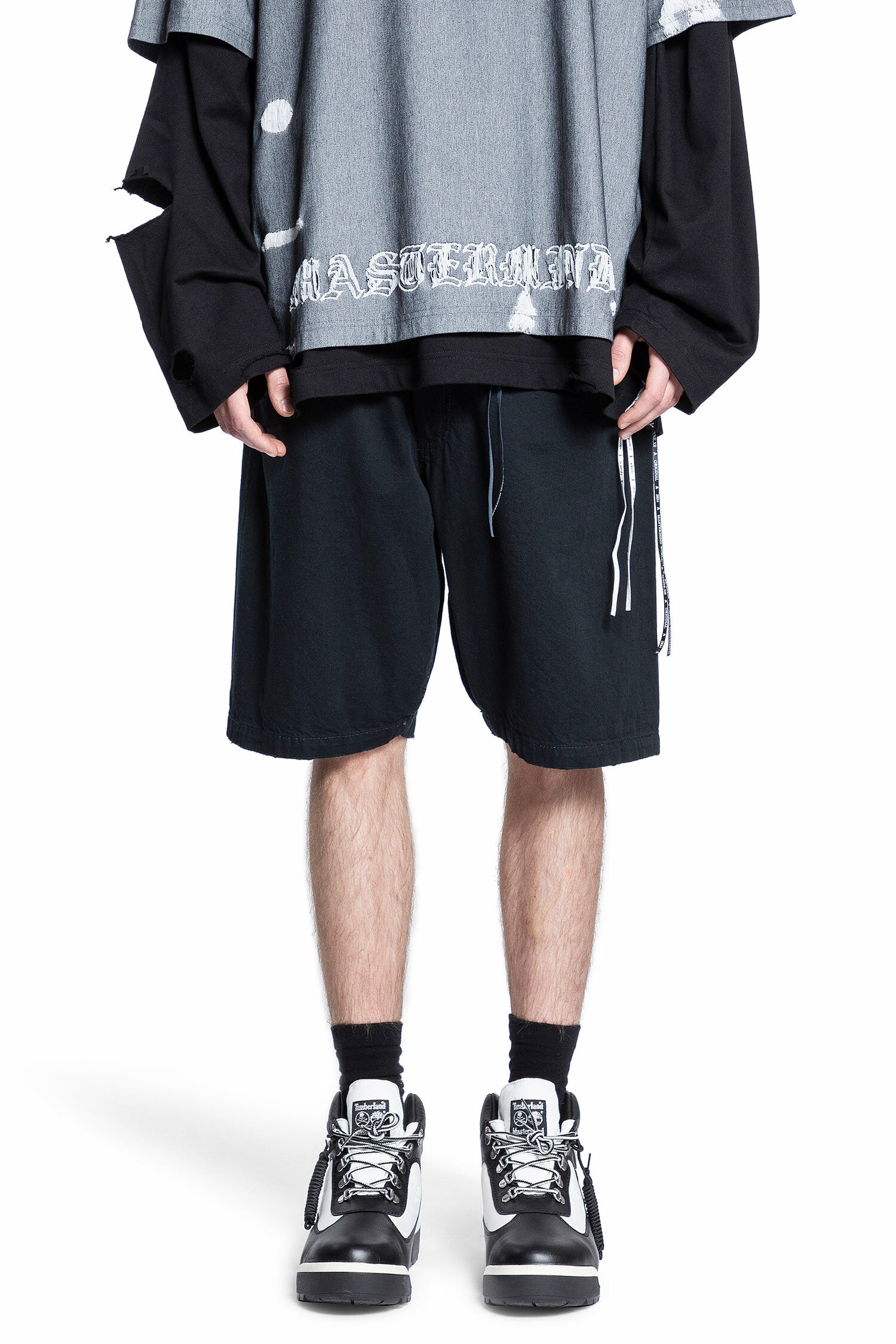 MASTERMIND WORLD MAN BLACK SHORTS & SKIRTS