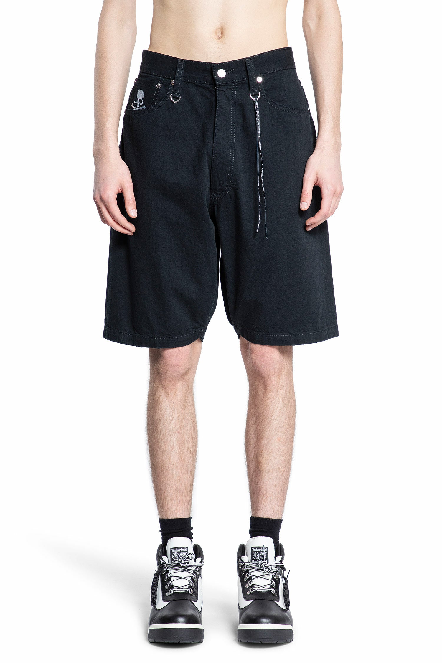 MASTERMIND WORLD MAN BLACK SHORTS & SKIRTS