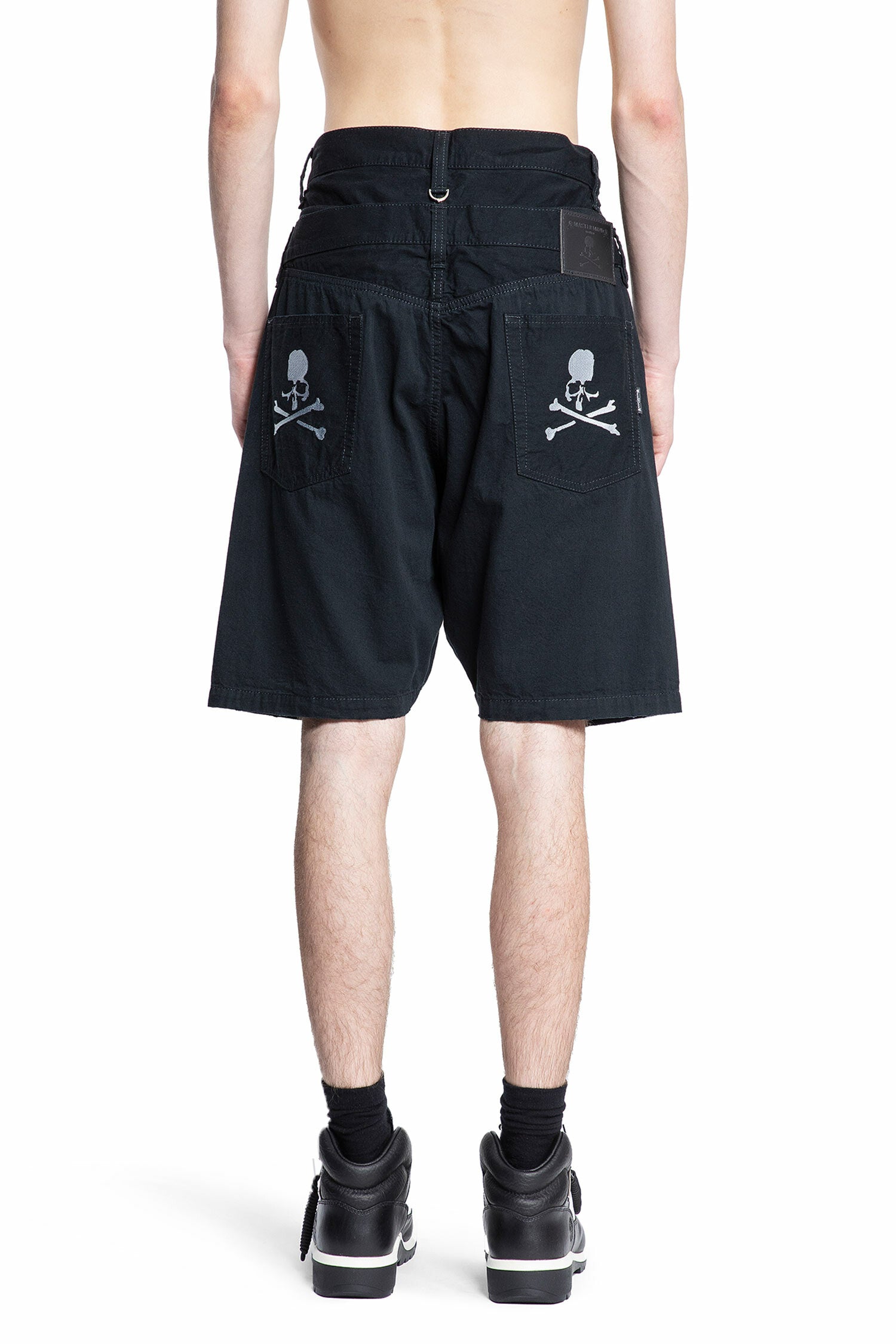 MASTERMIND WORLD MAN BLACK SHORTS & SKIRTS