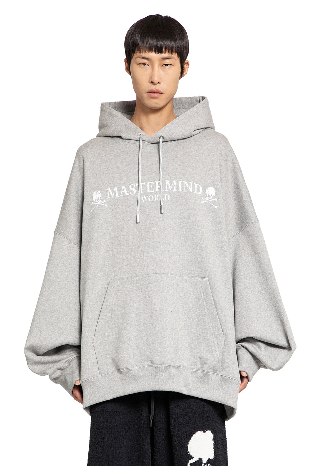 MASTERMIND WORLD MAN GREY SWEATSHIRTS