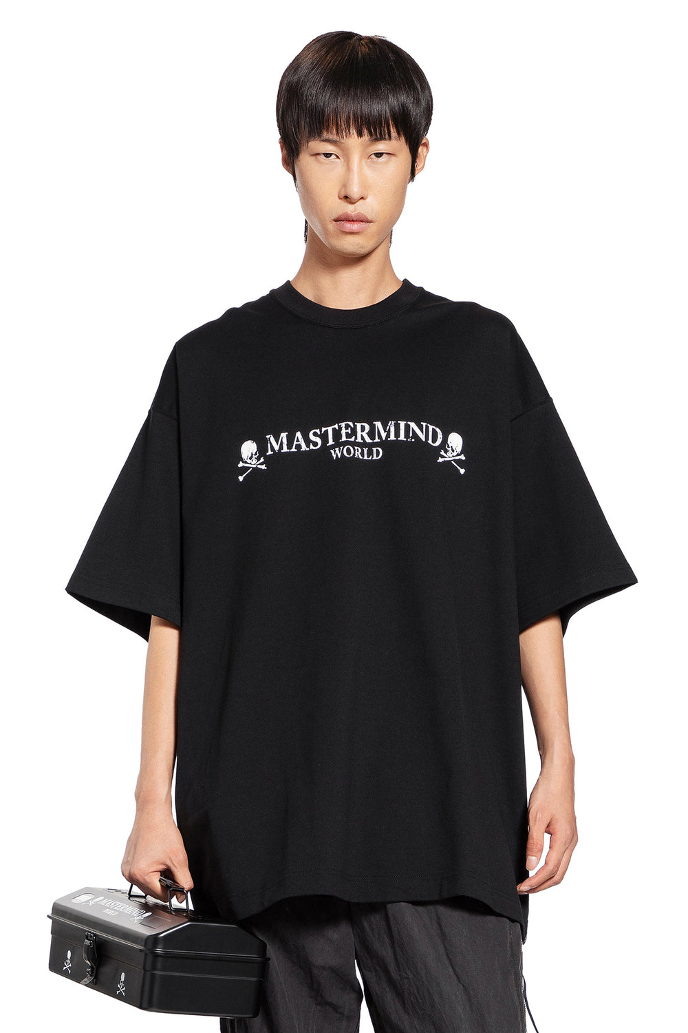 MASTERMIND WORLD MAN BLACK T-SHIRTS & TANK TOPS