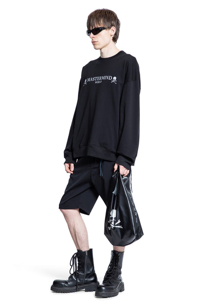 MASTERMIND WORLD MAN BLACK SWEATSHIRTS