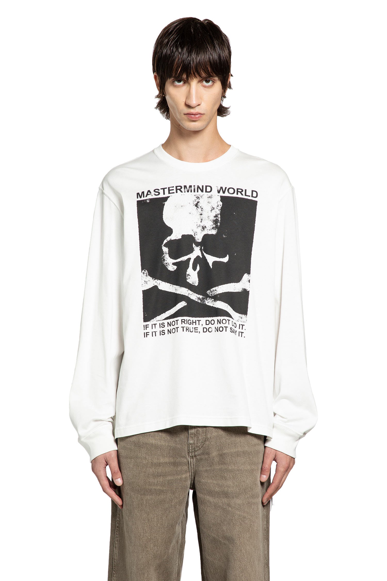 MASTERMIND WORLD MAN WHITE SHIRTS