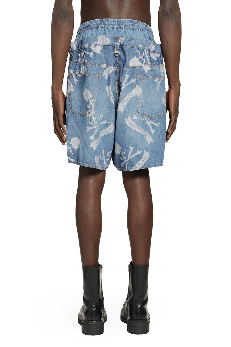 MASTERMIND WORLD Aloha Denim Shorts man