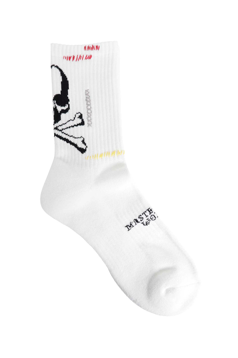 MASTERMIND WORLD MW Stitch Ribbed Knit Socks man