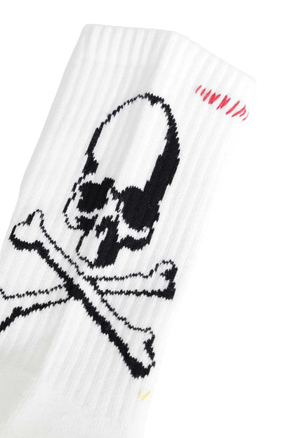 MW Stitch Ribbed Knit Socks