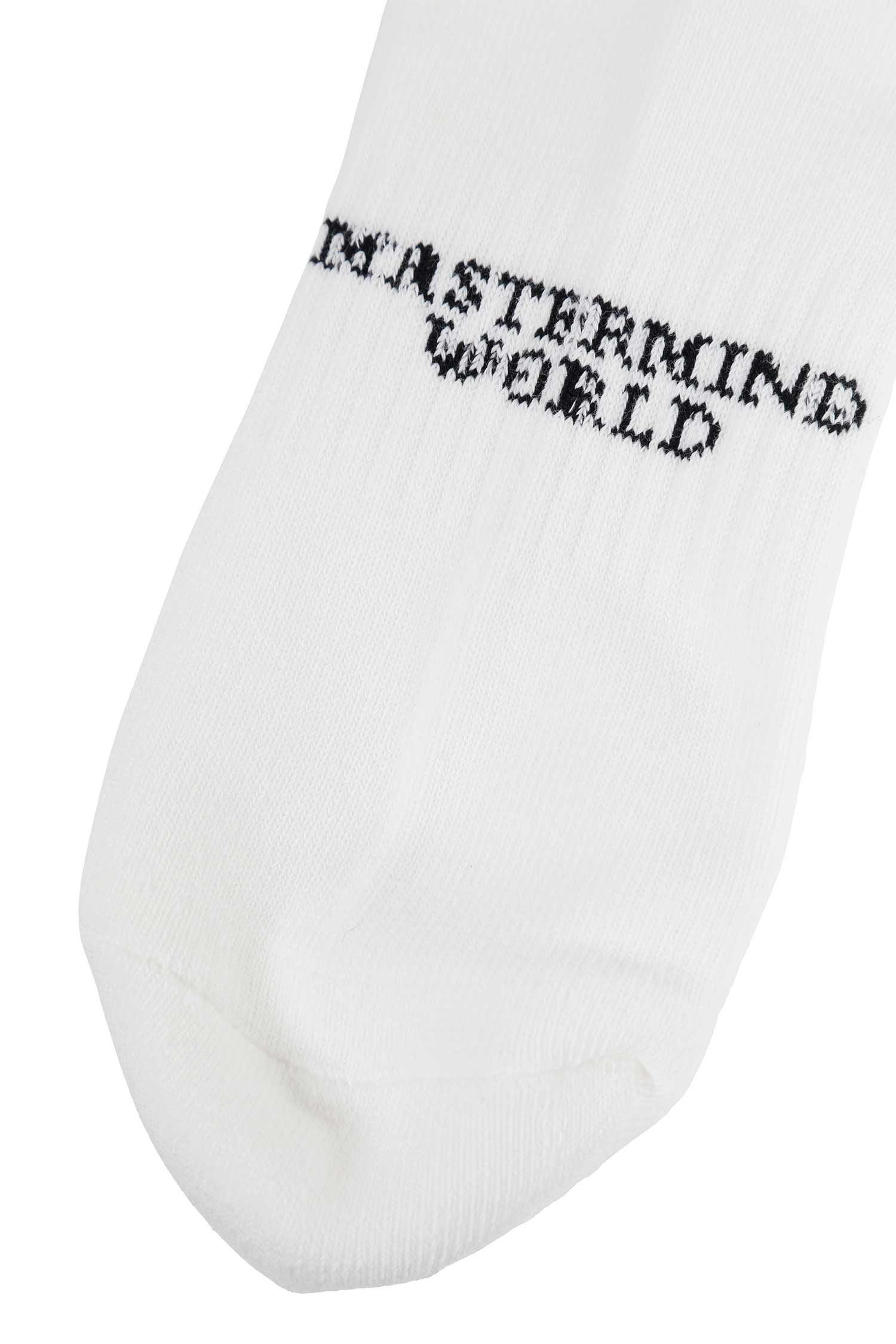 MASTERMIND WORLD MW Stitch Ribbed Knit Socks man
