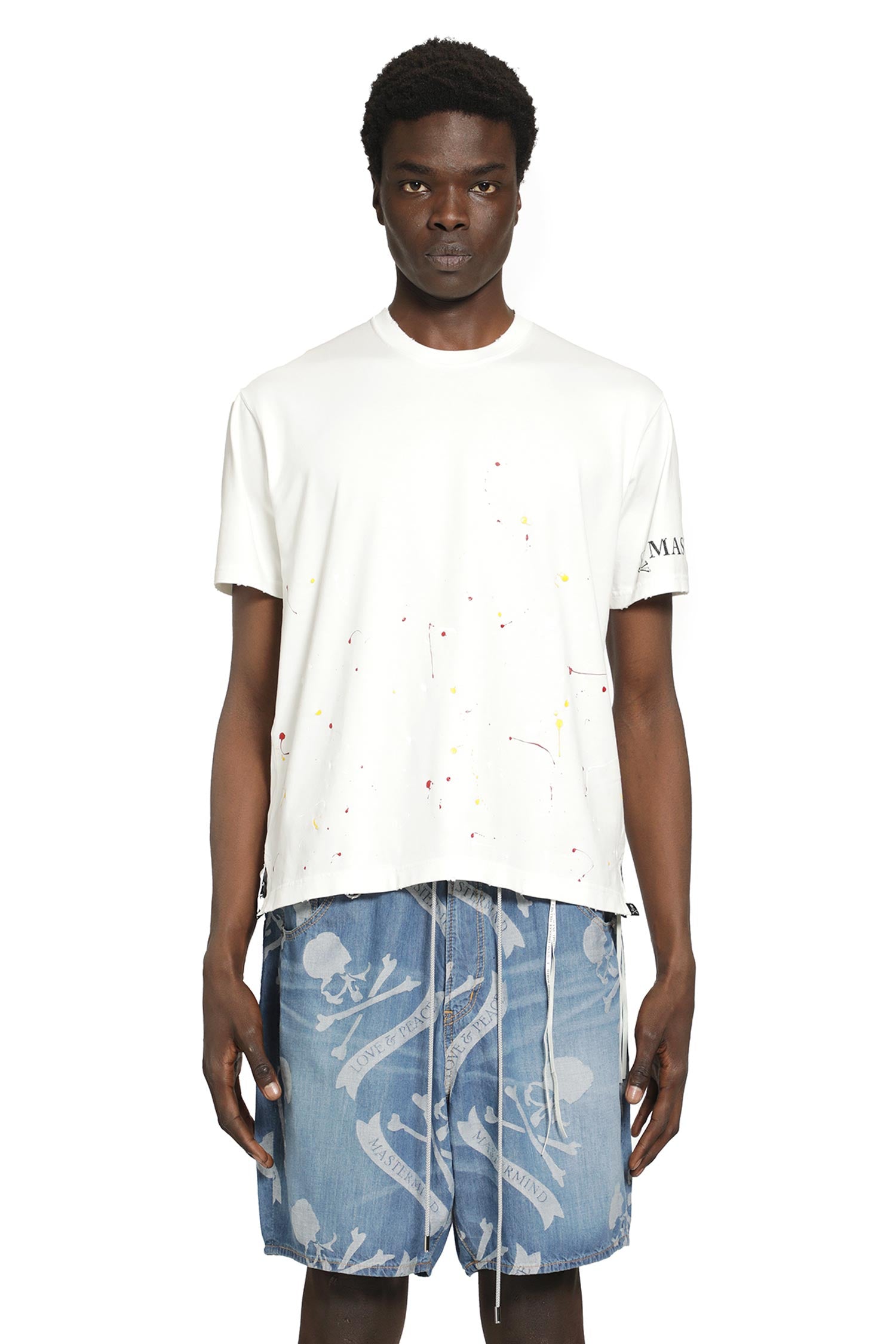 MASTERMIND WORLD Distressed SS Tee man