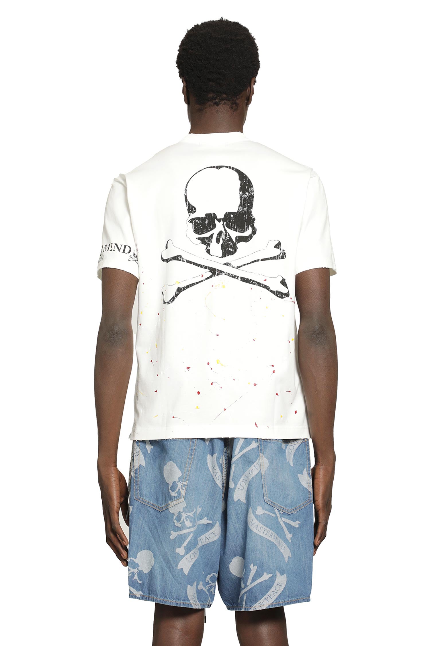 MASTERMIND WORLD Distressed SS Tee man