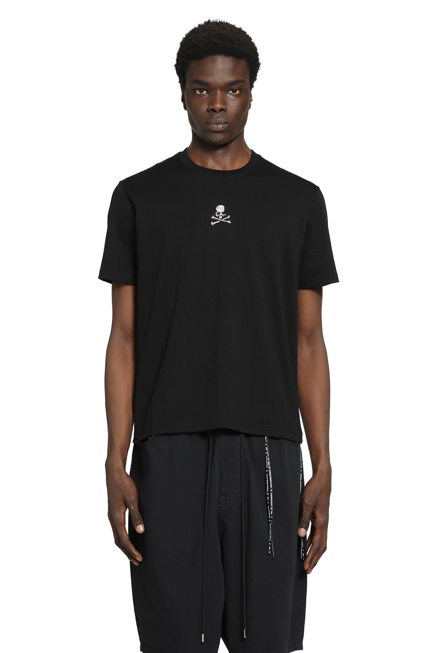 MASTERMIND WORLD Rhinestone Cotton T-Shirt man