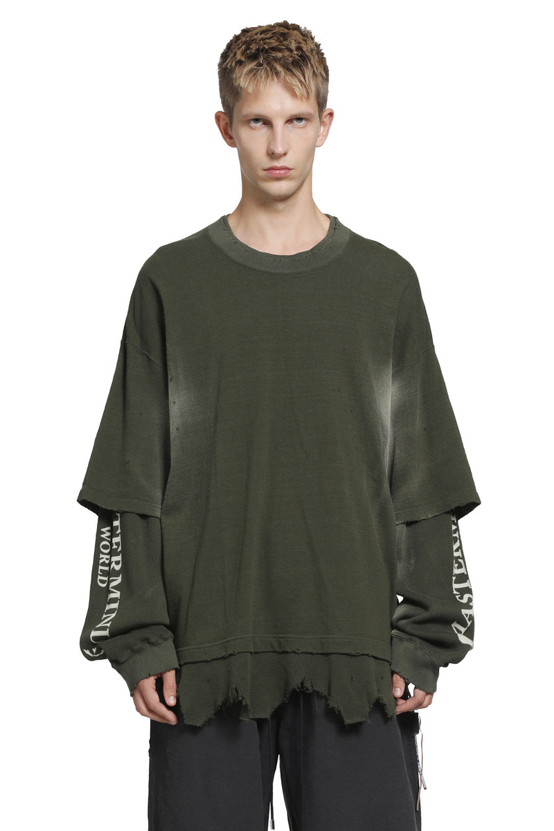 MASTERMIND WORLD OG Vintage Layered LS Tee man