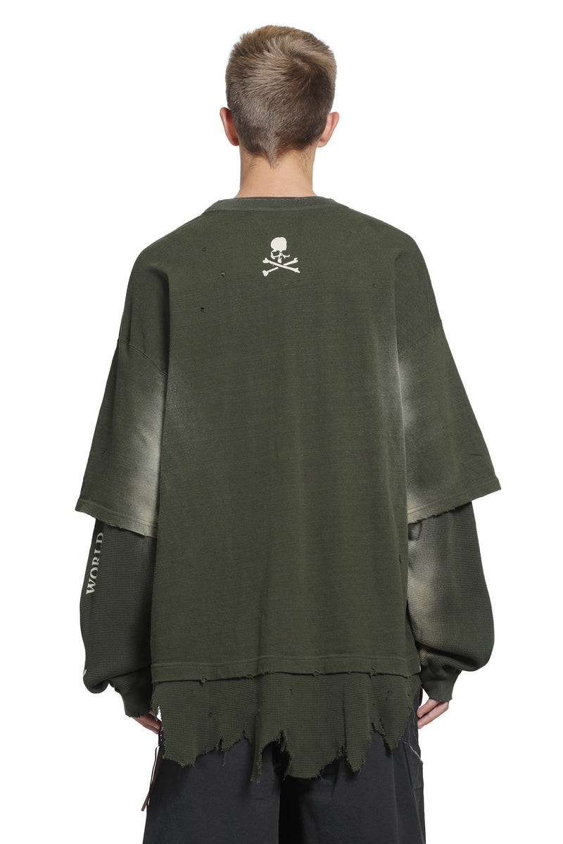 MASTERMIND WORLD OG Vintage Layered LS Tee man