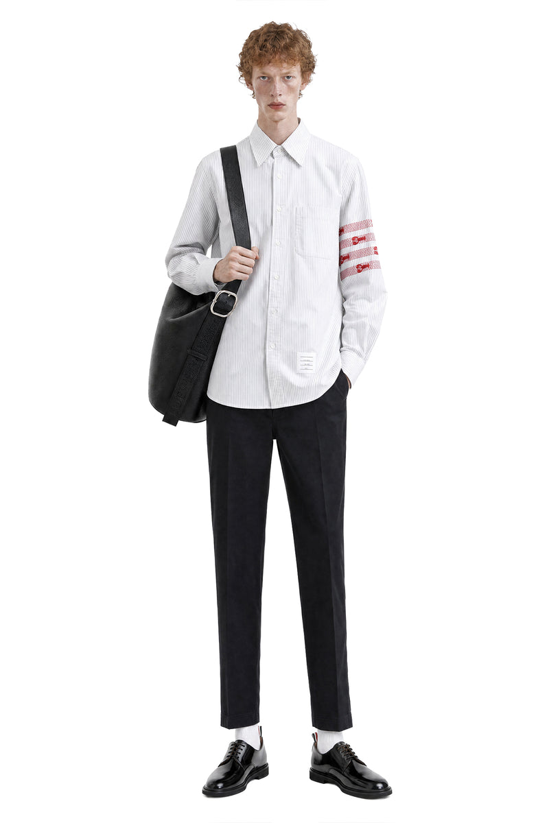 THOM BROWNE Uni Stripe Lobster 4-Bar Shirt man