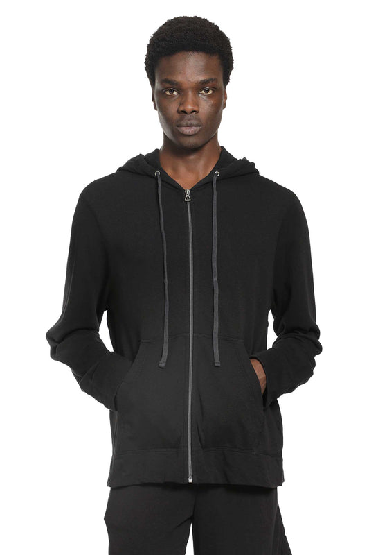 Vintage french terry zip hoodie