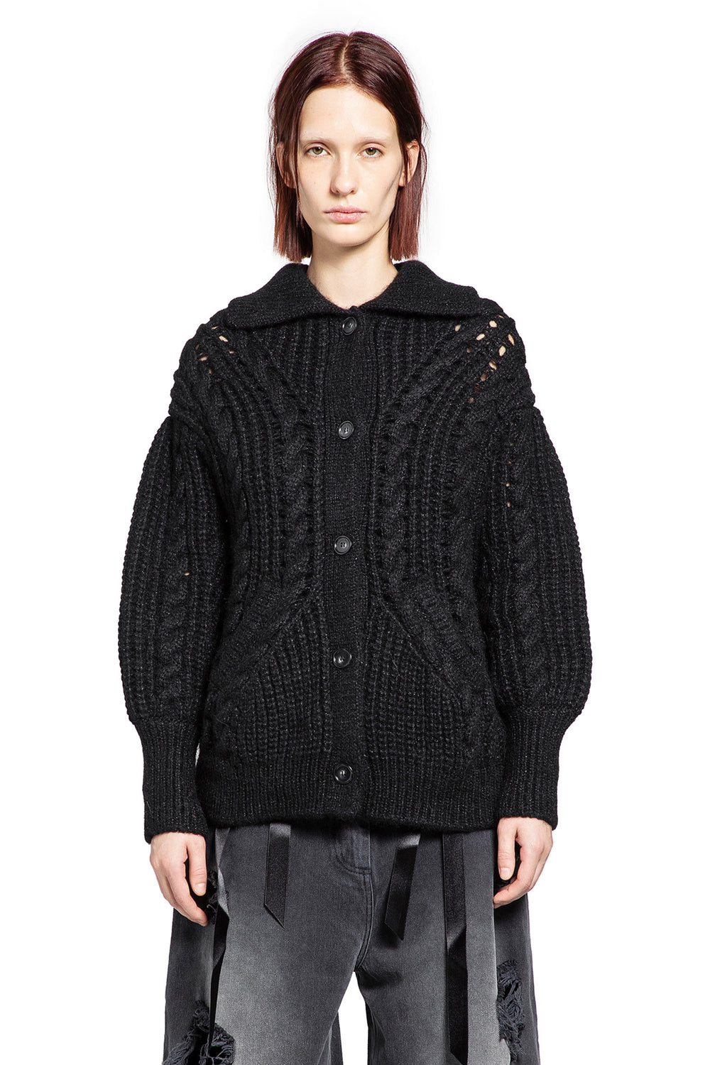 Sculpted Chunky Knit Cardigan