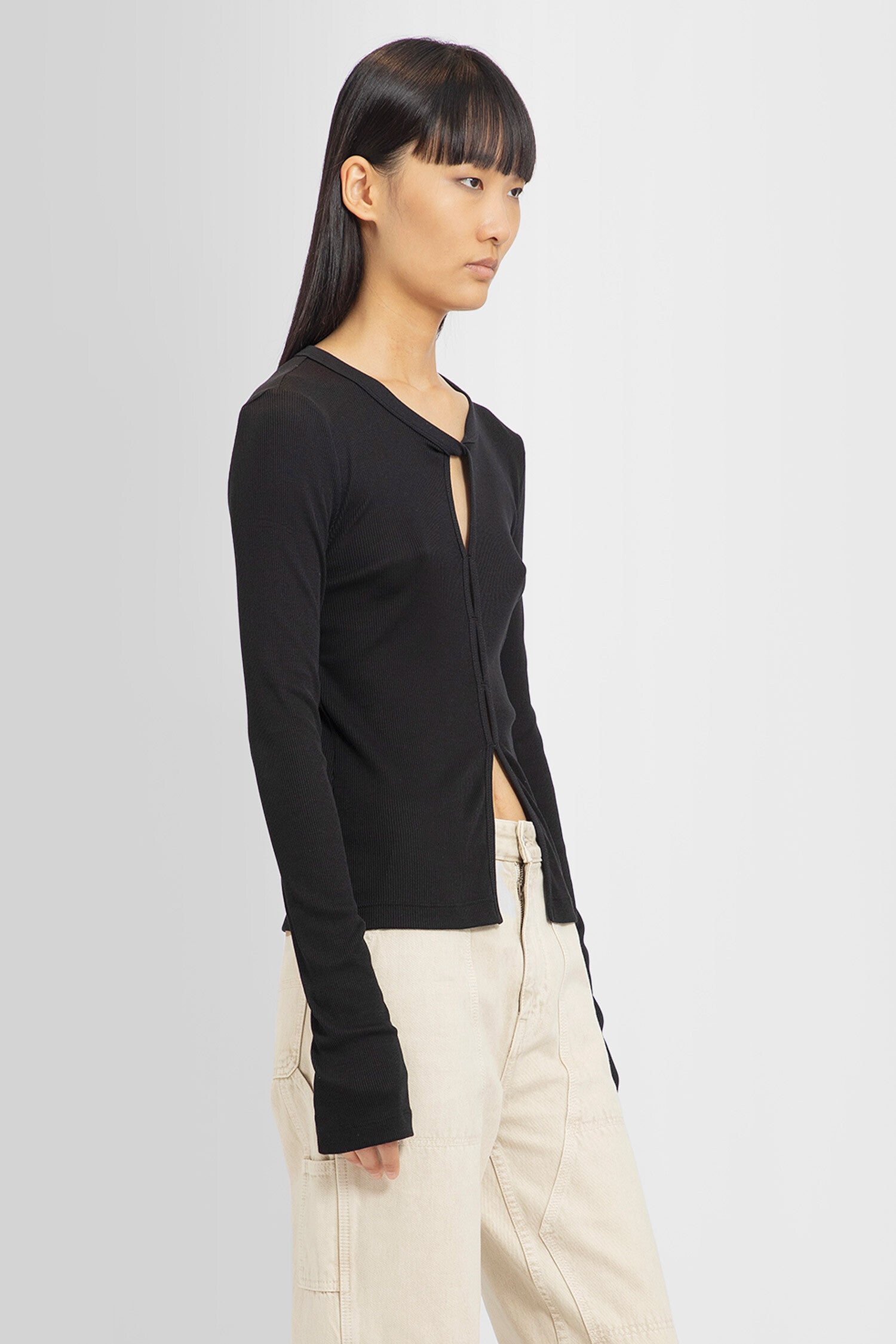 HELMUT LANG WOMAN BLACK KNITWEAR