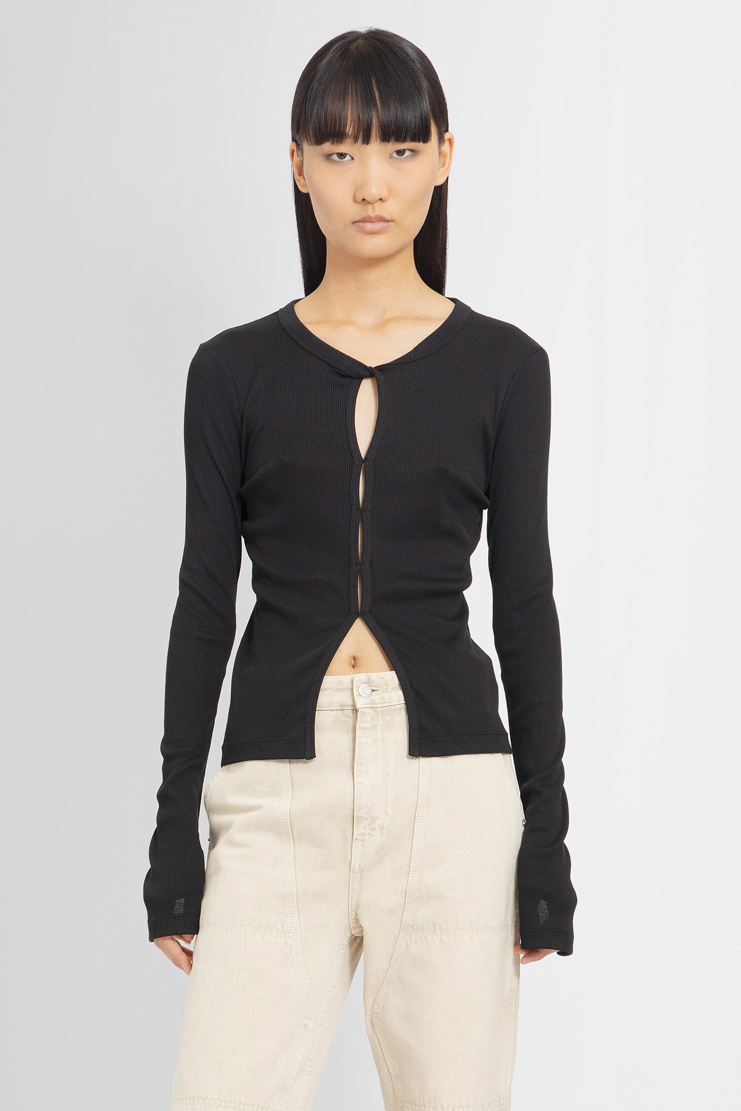 HELMUT LANG WOMAN BLACK KNITWEAR