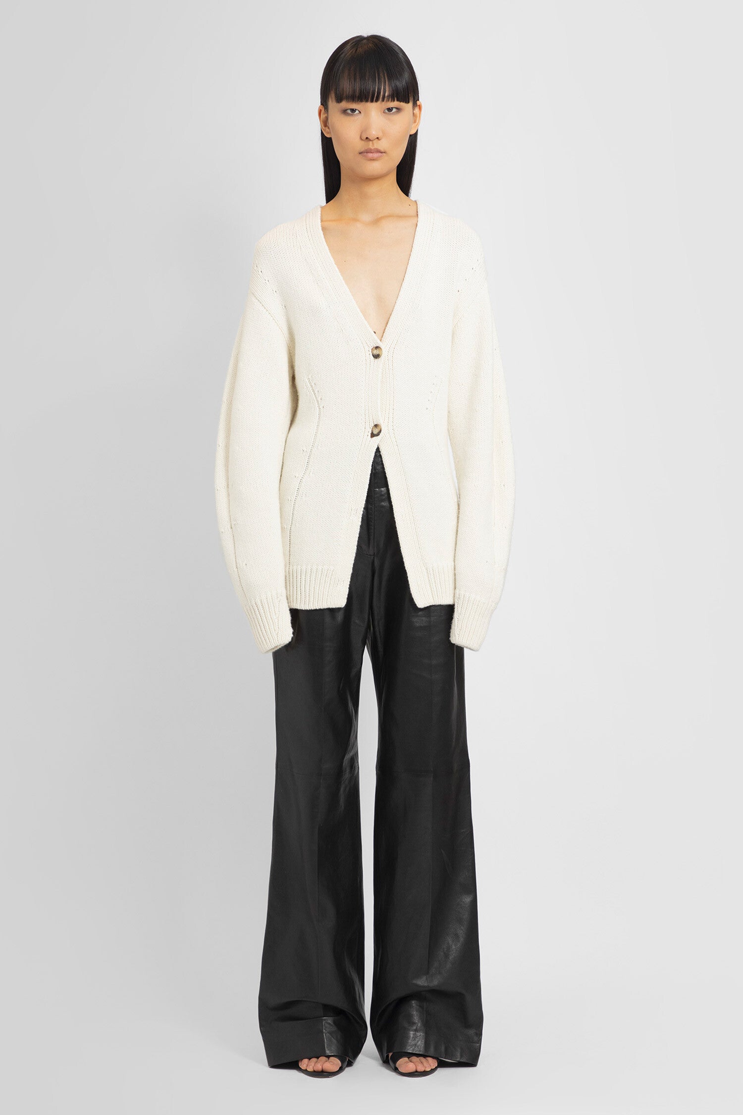 HELMUT LANG WOMAN OFF-WHITE KNITWEAR