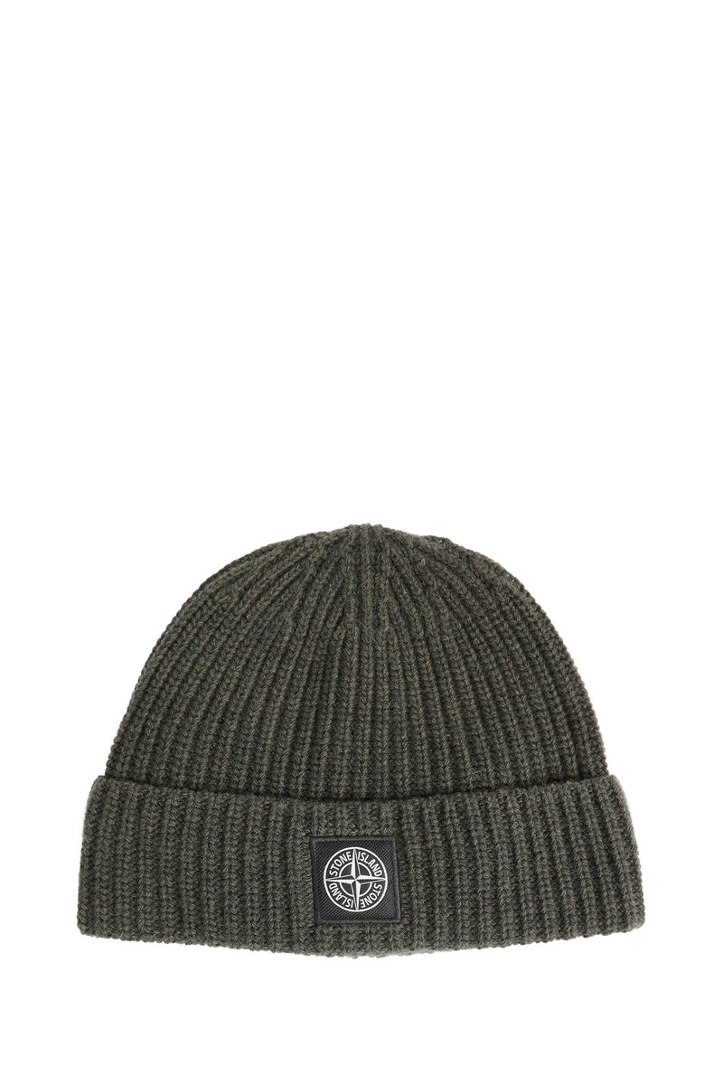 STONE ISLAND N100012 Ribbed Knit Beanie man