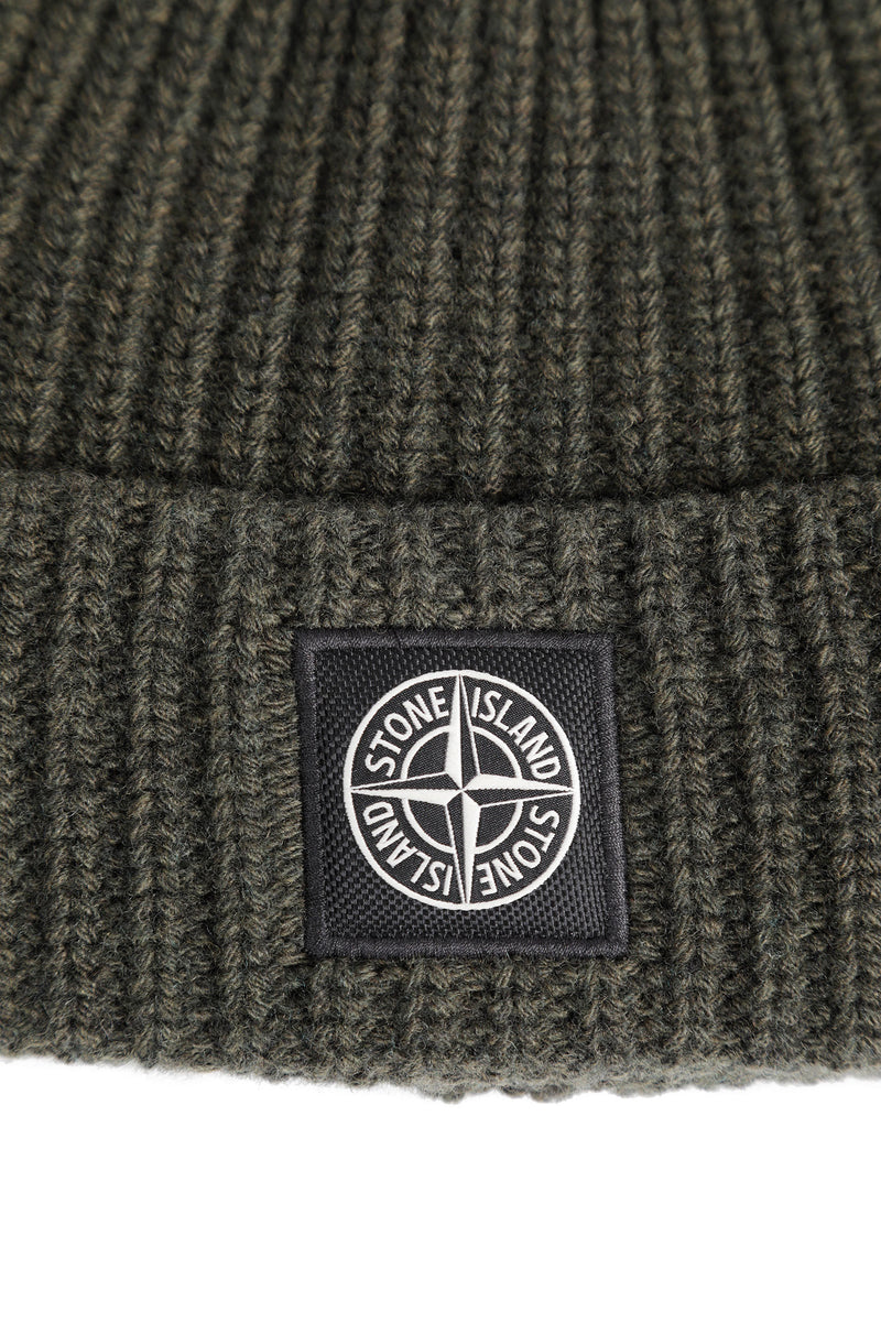 STONE ISLAND N100012 Ribbed Knit Beanie man