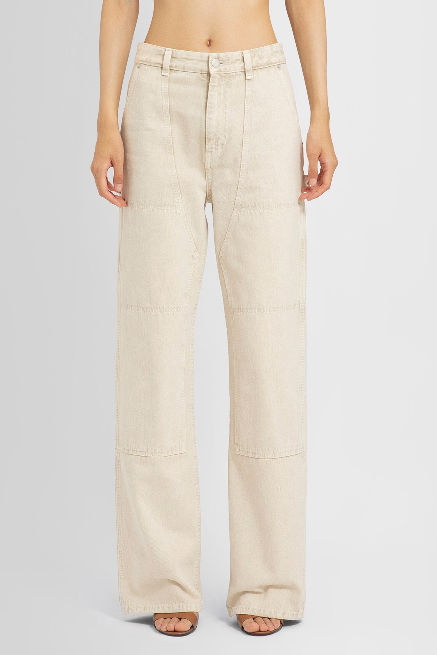 HELMUT LANG WOMAN BEIGE JEANS