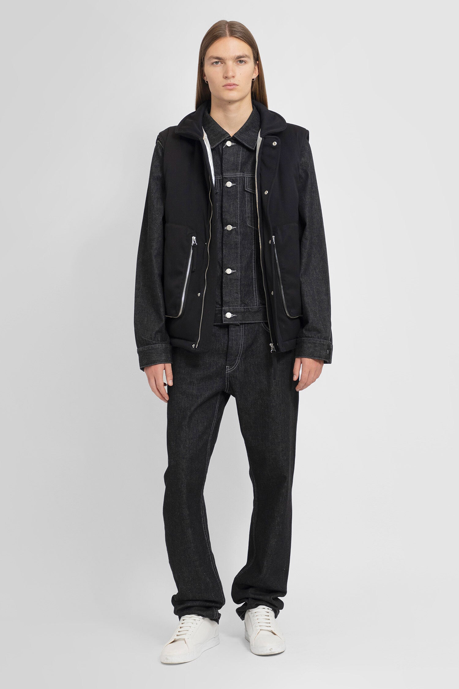 HELMUT LANG MAN BLACK WAISTCOATS