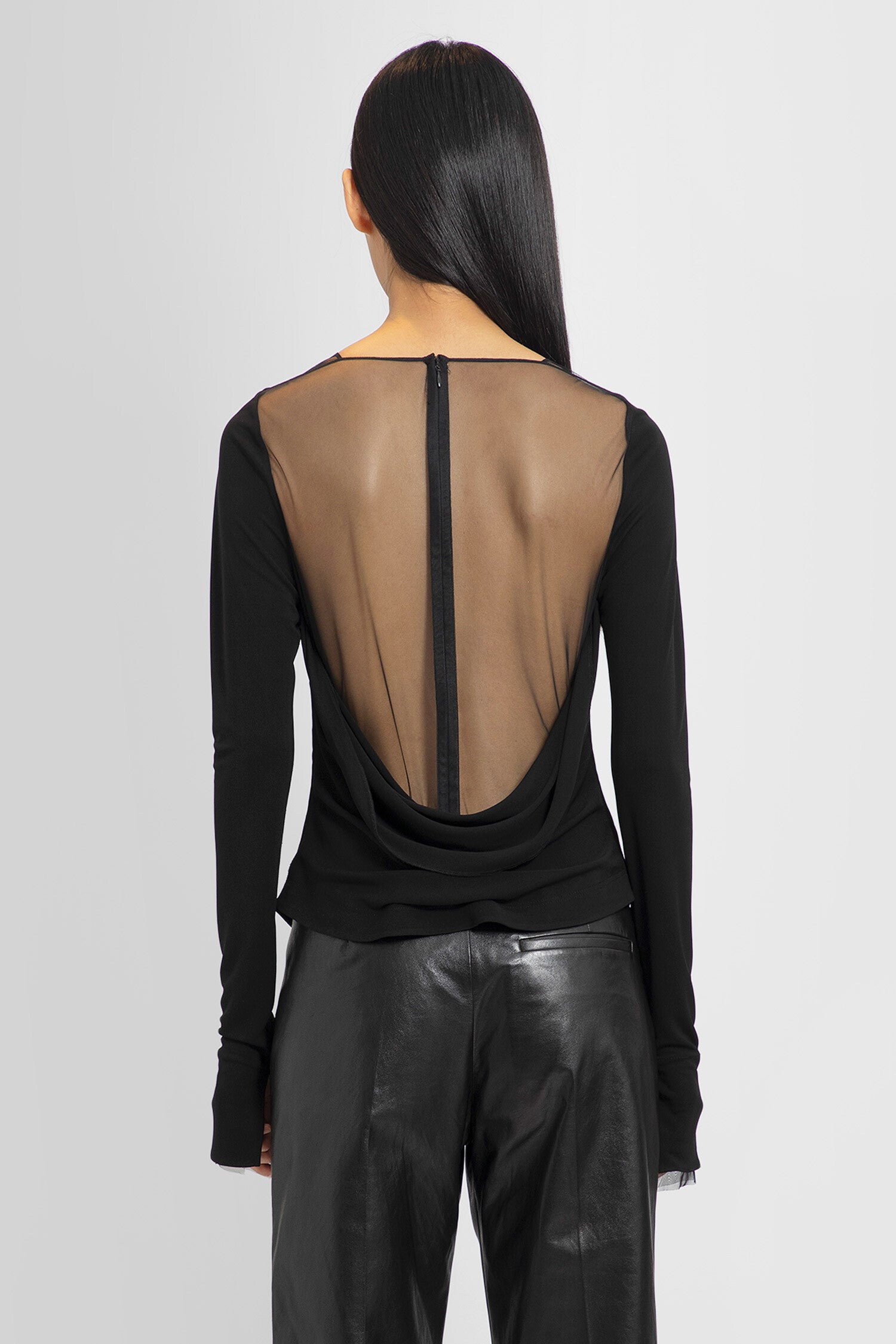 HELMUT LANG WOMAN BLACK TOPS