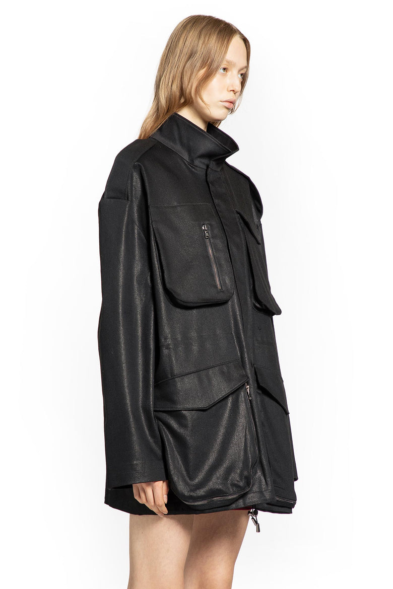 NENSI DOJAKA WOMAN BLACK COATS