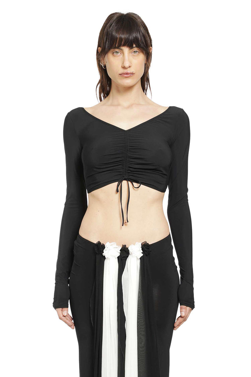 NENSI DOJAKA Ruched Ballet Long Sleeve Top woman