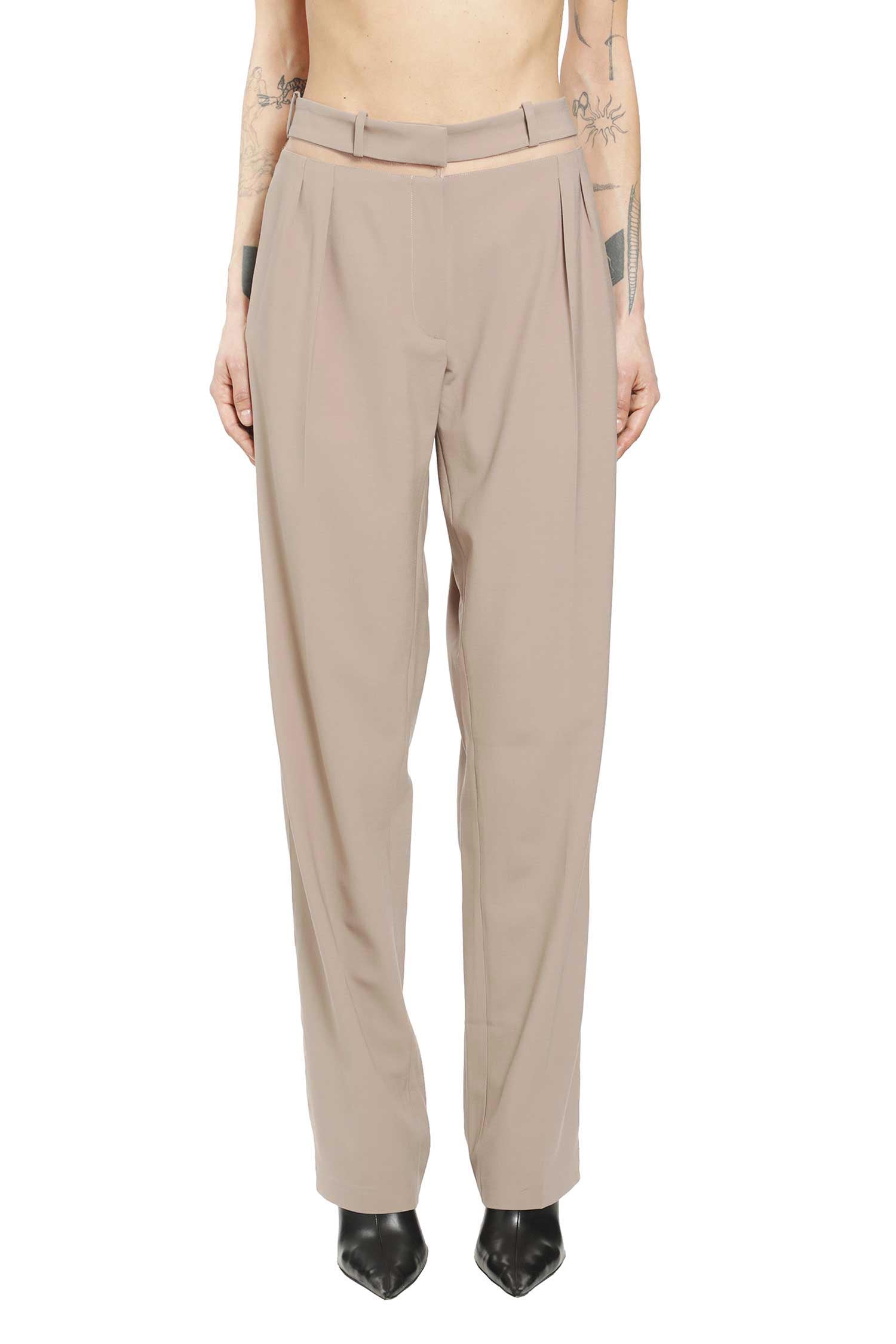 NENSI DOJAKA Tailored Trousers With Tulle Inserts woman