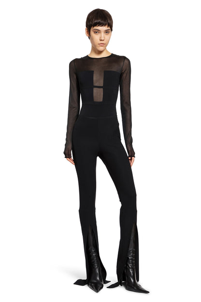 Fitted Trousers with Front Split