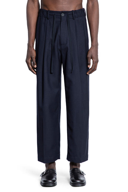 STUDIO NICHOLSON MAN BLUE TROUSERS