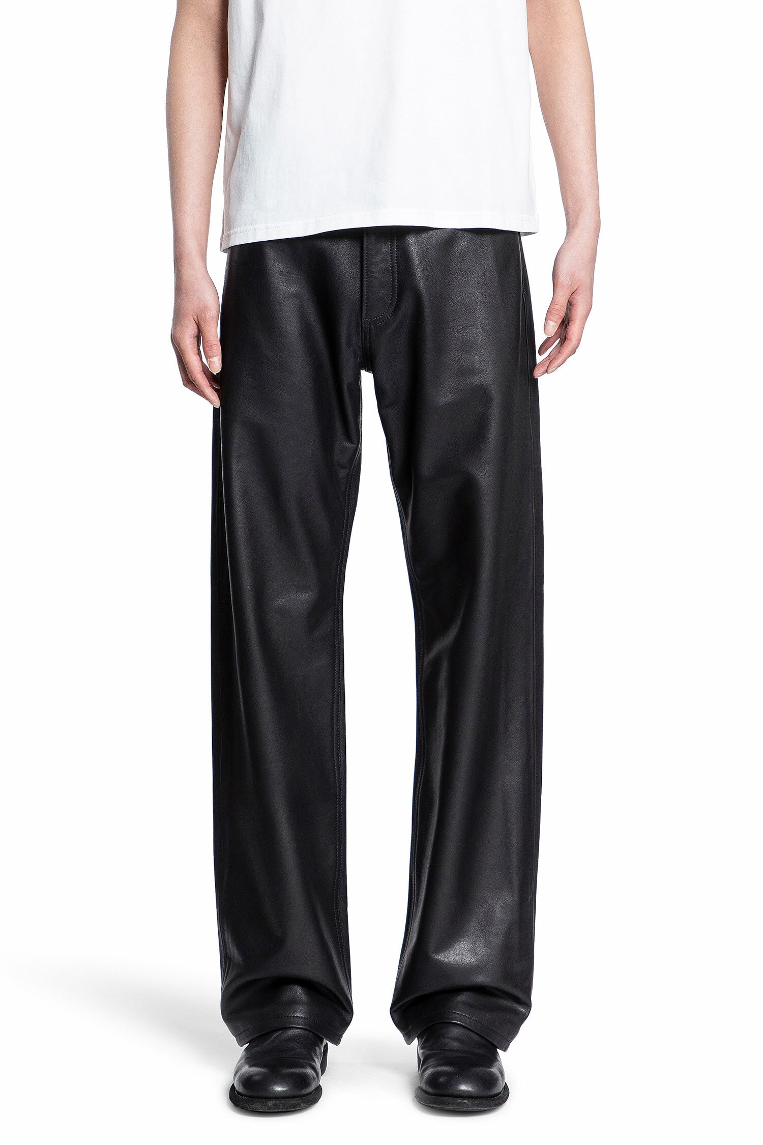 NICOLO ROMANO MAN BLACK TROUSERS