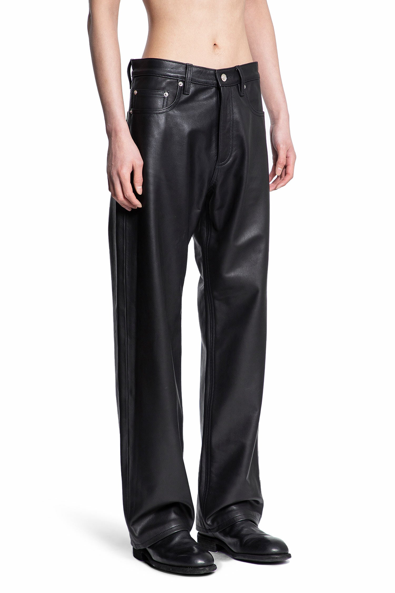 NICOLO ROMANO MAN BLACK TROUSERS