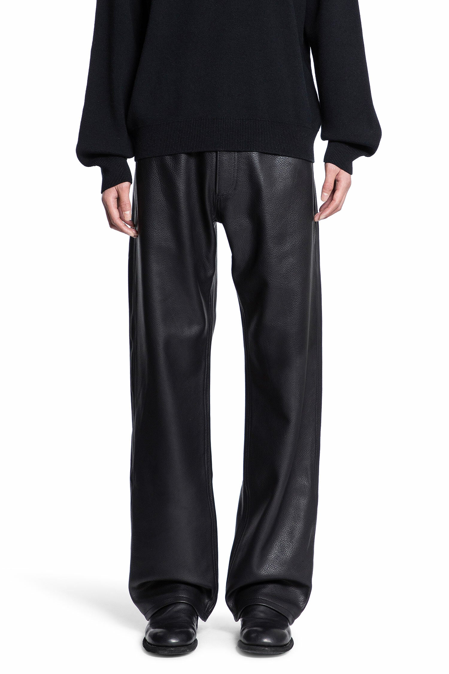 NICOLO ROMANO MAN BLACK TROUSERS