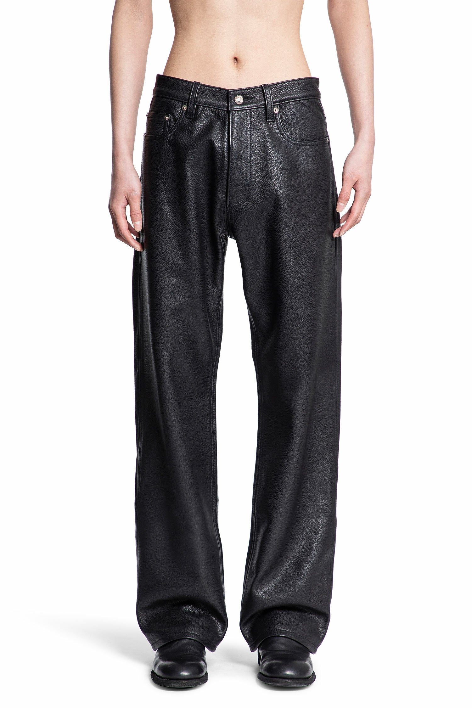 NICOLO ROMANO MAN BLACK TROUSERS