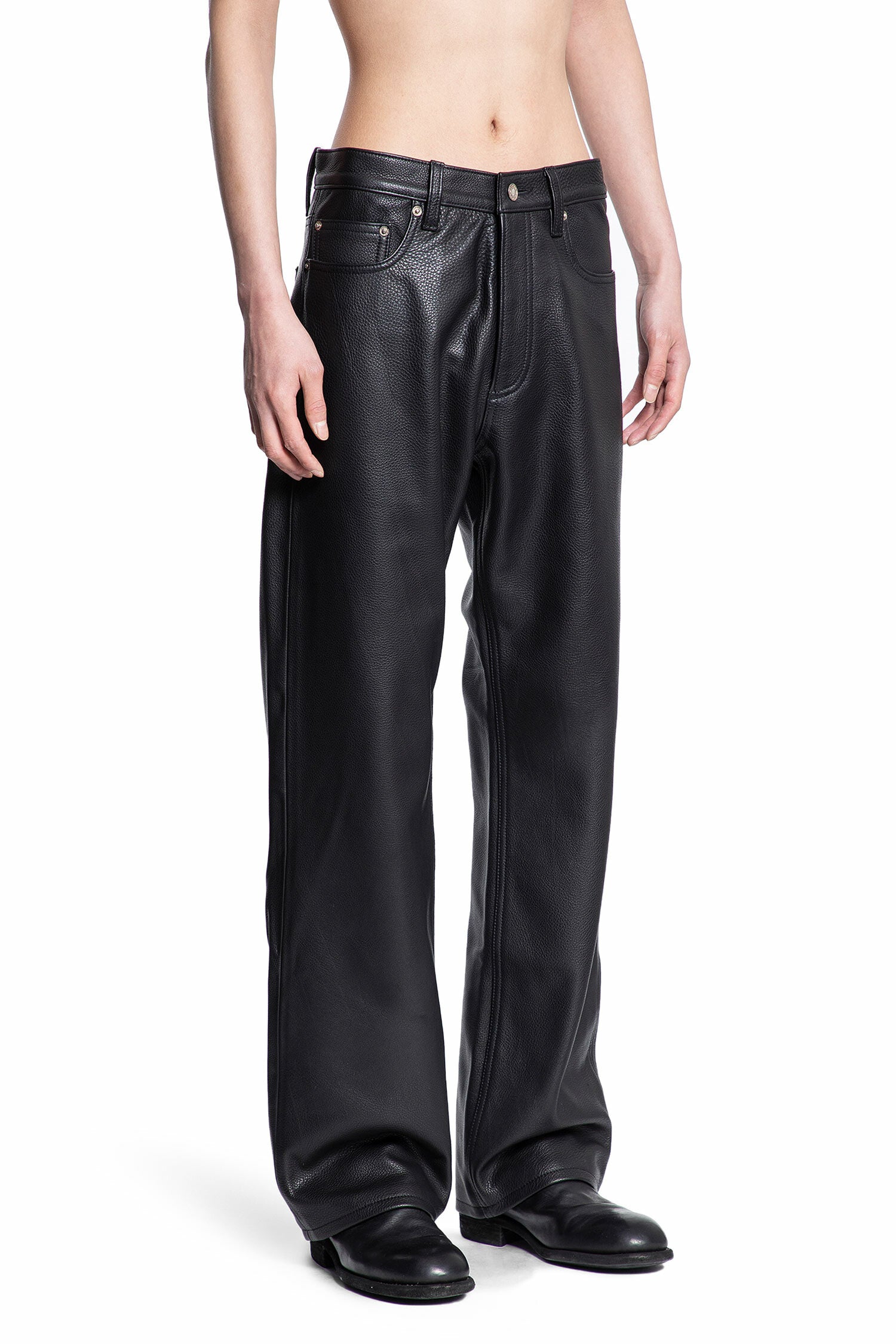 NICOLO ROMANO MAN BLACK TROUSERS