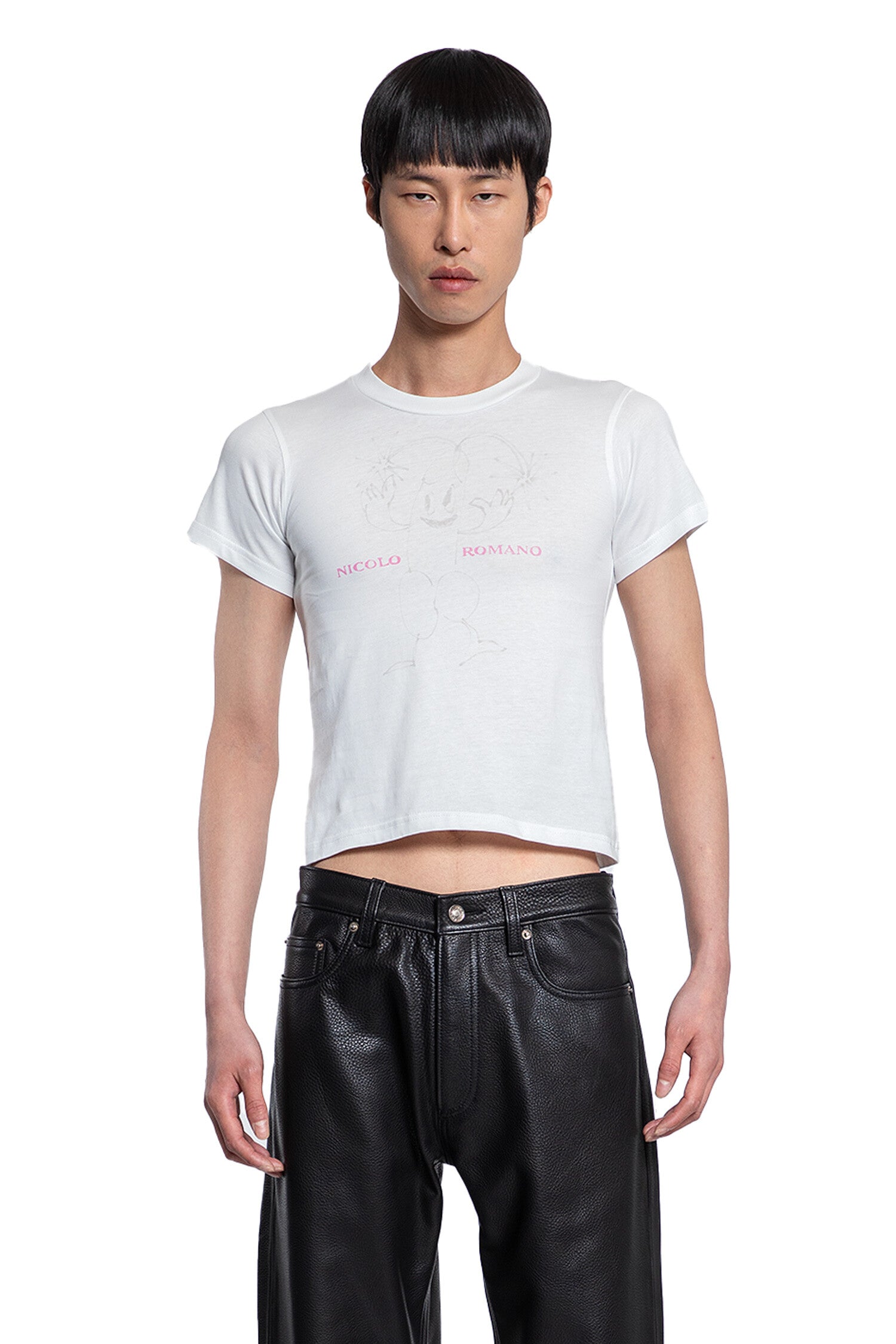 NICOLO ROMANO MAN WHITE T-SHIRTS & TANK TOPS