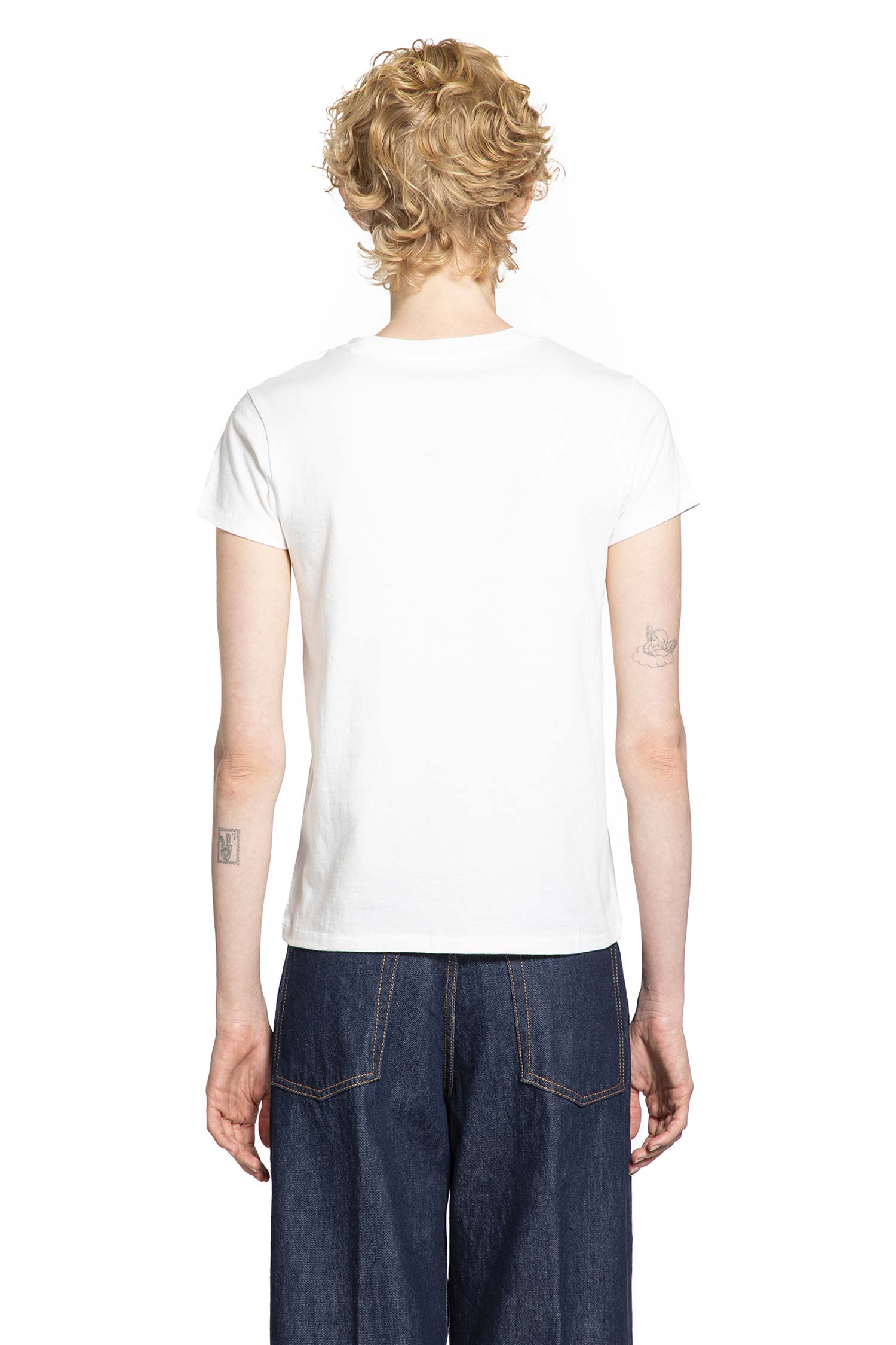 6397 WOMAN WHITE T-SHIRTS & TANK TOPS
