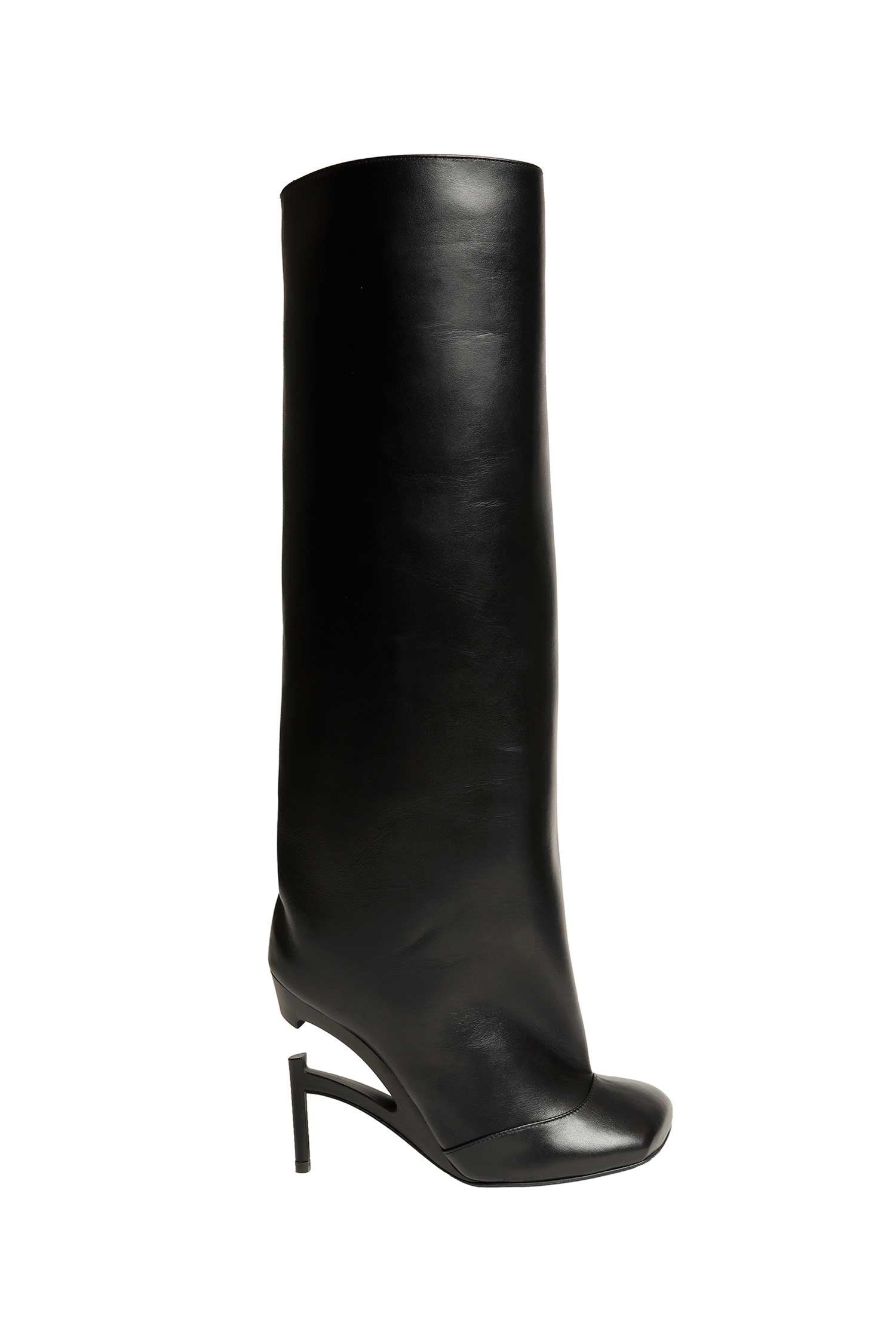 Broken Heel Knee High Boots