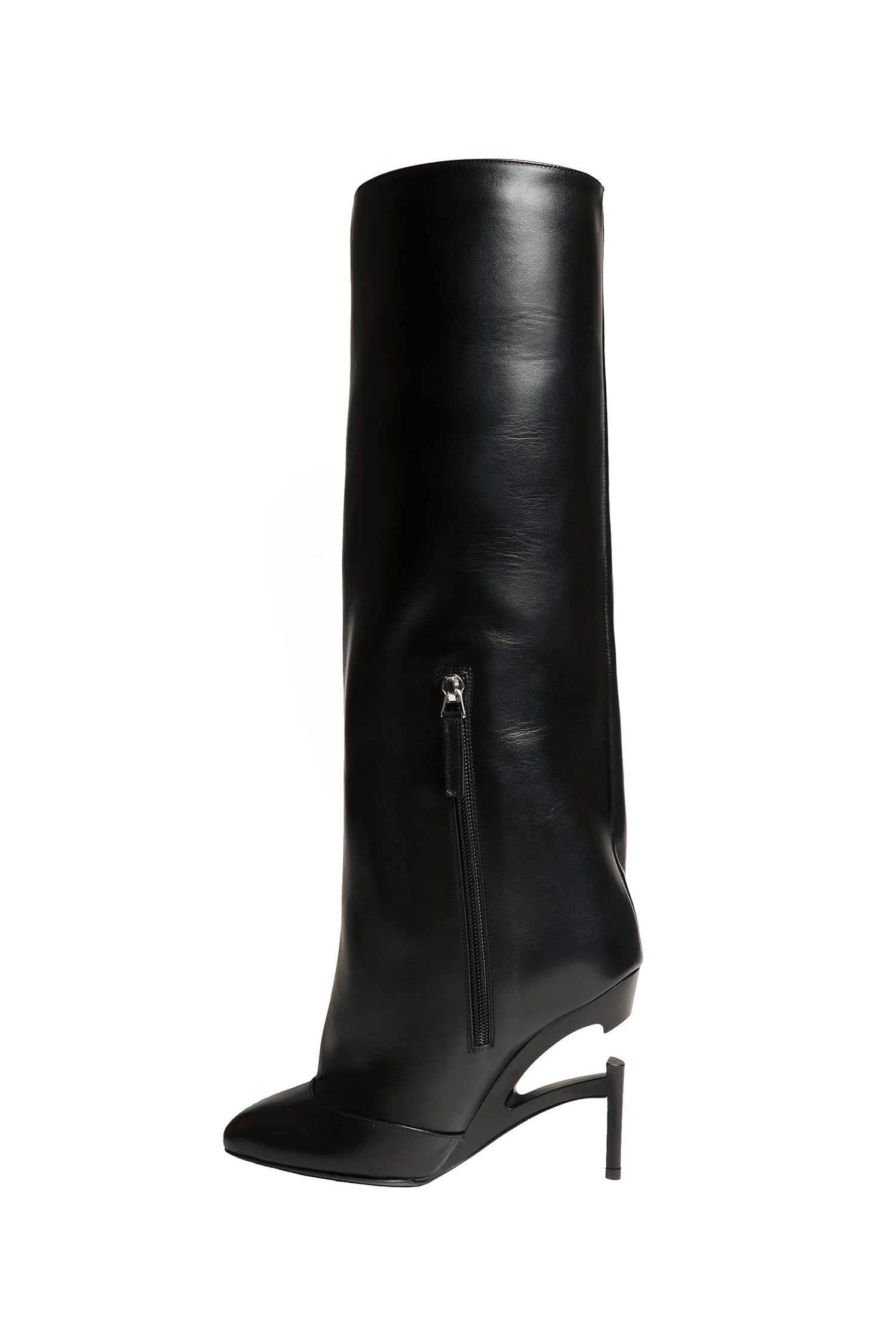 Broken Heel Knee High Boots