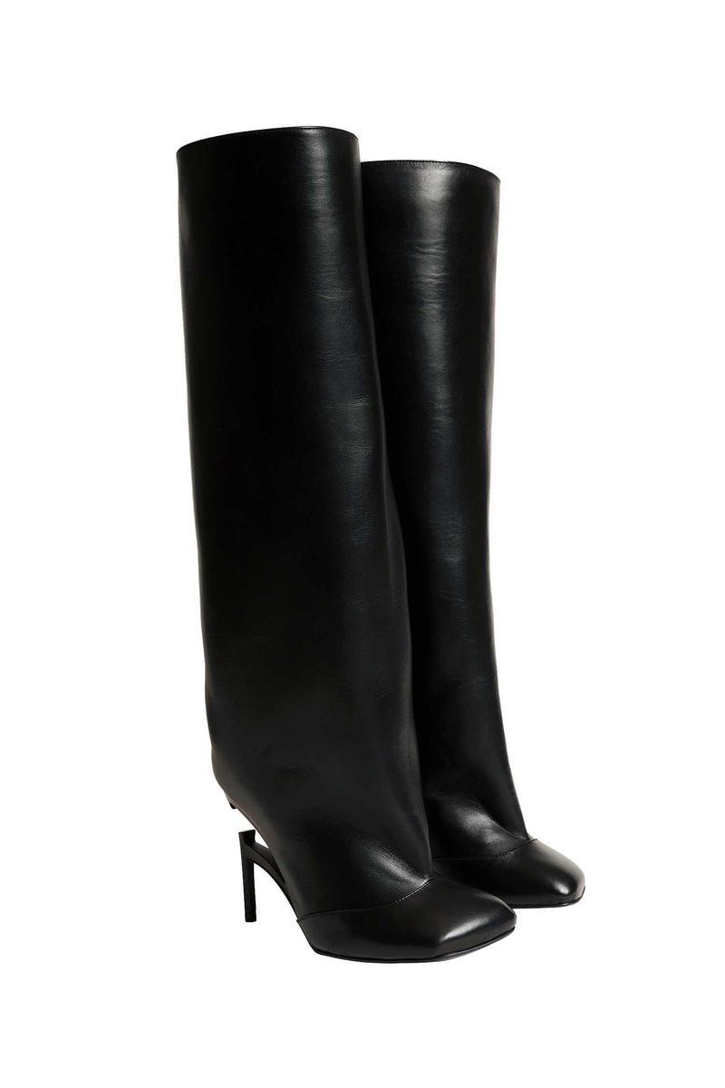 Broken Heel Knee High Boots