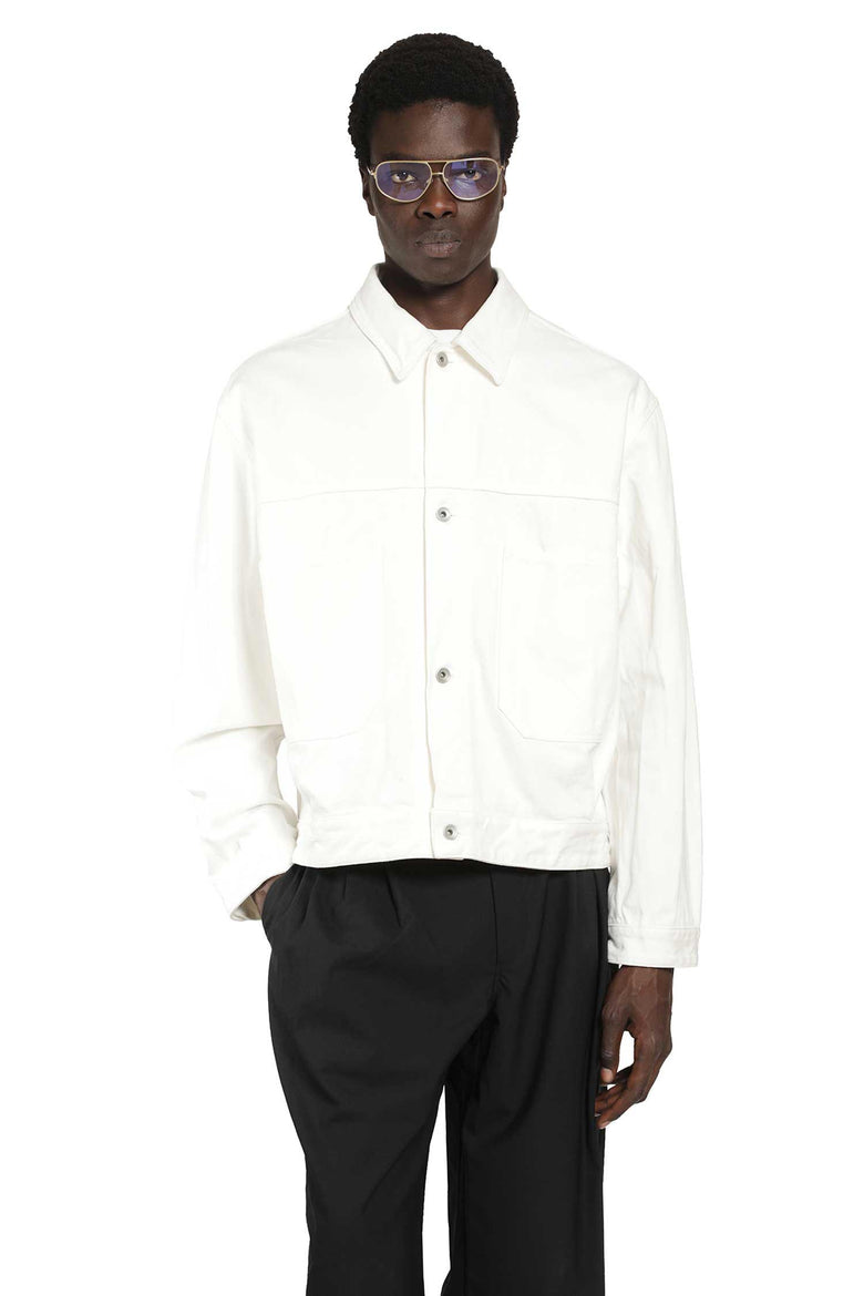 STUDIO NICHOLSON Crinkle Denim Jacket man