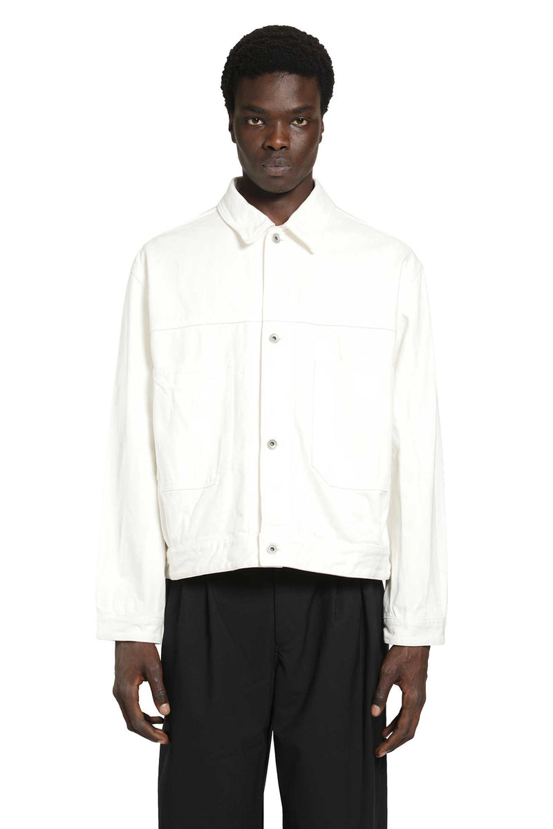 STUDIO NICHOLSON Crinkle Denim Jacket man
