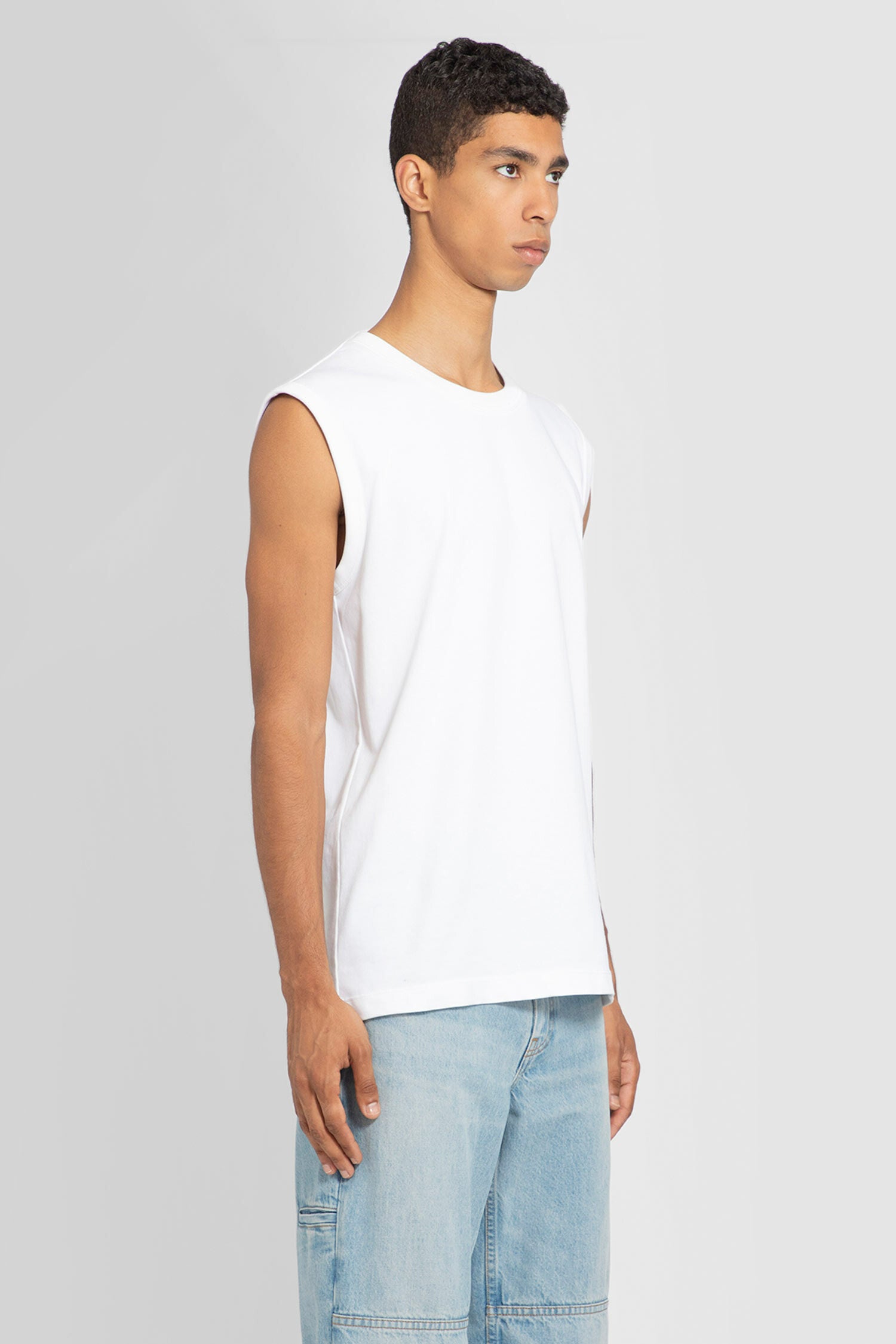 HELMUT LANG MAN WHITE T-SHIRTS & TANK TOPS