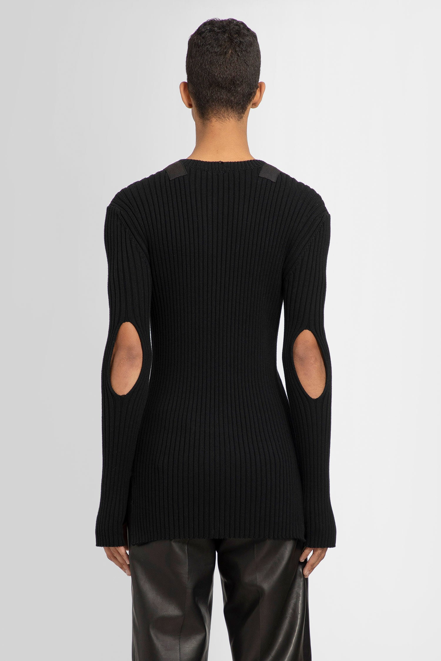 HELMUT LANG MAN BLACK KNITWEAR