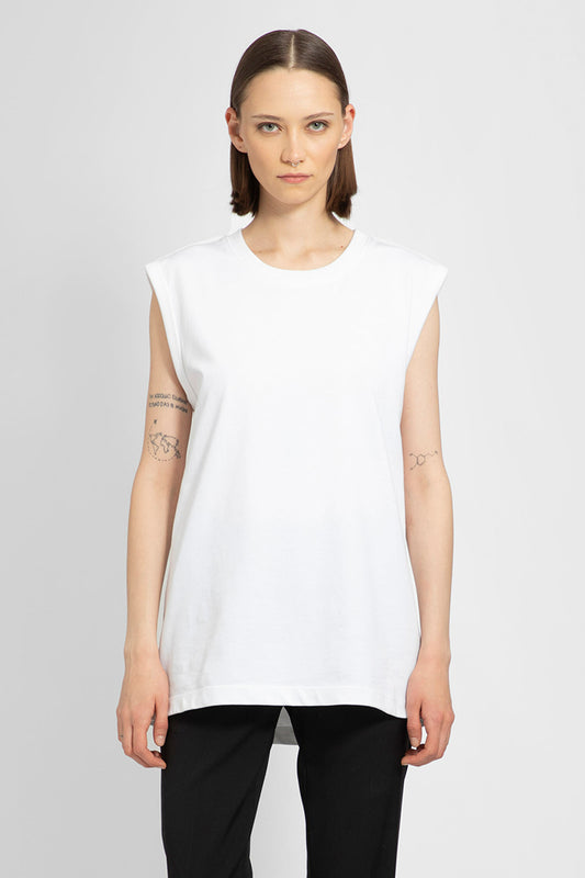 HELMUT LANG WOMAN WHITE T-SHIRTS & TANK TOPS